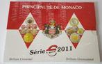 Monaco 2011 - BU-set - 1 ct t/m 2 euro + 2 euro CC - Blister, Ophalen of Verzenden, Monaco, Overige waardes, Setje