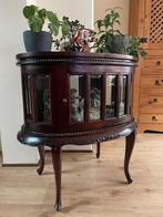 Prachtig vintage theekastje met 2 deuren, kastje 16 ramen, Huis en Inrichting, Kasten | Vitrinekasten, Ophalen, 50 tot 100 cm