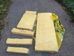 Glaswol 1 plaat 60x150x12 + reststukken, Ophalen, 4 tot 8 cm, Vloerisolatie, Zo goed als nieuw