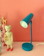 Vintage HEMA lampje | turquoise | bureaulamp, Huis en Inrichting, Lampen | Tafellampen, Gebruikt, Metaal, Minder dan 50 cm, Vintage, Retro
