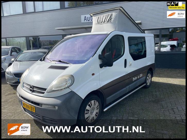 Opel VIVARO 1.9DTI 2.7T L1H1 Loop /Sloop Bus camper met hefd, Caravans en Kamperen, Campers, Bedrijf, tot en met 2, Buscamper of Camperbus