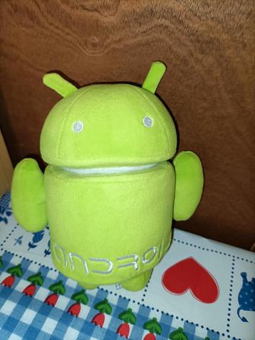 Android groene knuffel met draaiend hoofd 20 cm  beschikbaar voor biedingen