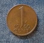 Munt: 1 cent, Nederland, 1966 [3625]  [PoMuNe], Postzegels en Munten, Munten | Nederland, Ophalen of Verzenden, Koningin Juliana