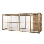 Houten Volière met nachthok Iris, Ophalen of Verzenden, Nieuw, Hout, Volière