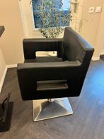 Kappersstoel, Huis en Inrichting, Ophalen, Gebruikt, Zwart, Leer