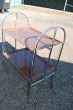 Serveerwagen/trolley, inklapbaar, jaren 60/70, Antiek en Kunst, Curiosa en Brocante, Ophalen