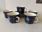 Iittala Taika 5 koppen 200 ml met schotels, Huis en Inrichting, Keuken | Servies, Ophalen of Verzenden, Zo goed als nieuw, Overige stijlen
