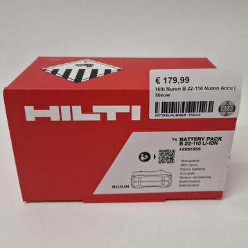 Hilti Nuron B 22-110 Nuron Accu | Nieuw beschikbaar voor biedingen