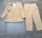PRIMARK DAMES BEIGE KOSTUUM PAK BROEK BLAZER MAAT 46 / XL, Kostuum of Pak, Primark, Beige, Maat 46/48 (XL) of groter
