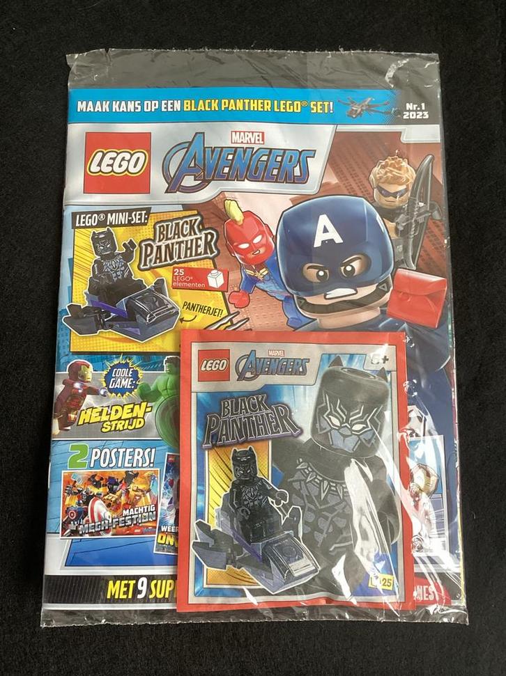 Lego Marvel Avengers Black Panther Magazine 2023 ongeopend, Kinderen en Baby's, Speelgoed | Duplo en Lego, Nieuw, Lego, Complete set