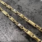 Prachtige 14 karaats gouden monte carlo ketting, Ophalen of Verzenden, Nieuw, Goud