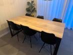 Eetkamertafel met zes stoelen, Ophalen, Zo goed als nieuw, 4 tot 6 stoelen