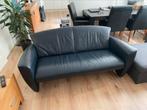 Blauwe leren Jori bank – prima staat, Ophalen, Gebruikt, Minder dan 150 cm, Leer