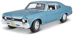 chevrolet nova ss 1970 blauw maisto 1:18, Ophalen, Nieuw, Auto, Maisto