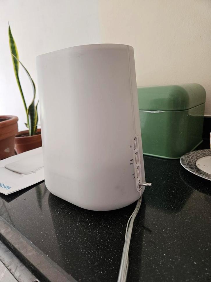 Wake-up Light - Natuurlijk Wakker Worden!, Huis en Inrichting, Woonaccessoires | Klokken, Zo goed als nieuw, Wekker of Tafelklok