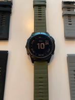 Garmin Fenix Pro 6 incl extra bandjes, Gebruikt, Zwart, Garmin, Ophalen of Verzenden