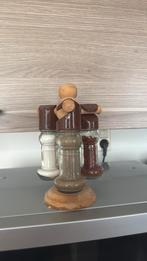 Kruiden rekje met 3 potjes, Huis en Inrichting, Woonaccessoires | Stolpen, Ophalen of Verzenden, Zo goed als nieuw