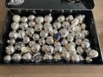 Grote set mooie vintage zilveren Kerstballen, Ophalen, Zo goed als nieuw