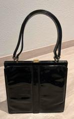 ACTIE Vintage blok van Heijst tas heyst leren handtas zwart, Sieraden, Tassen en Uiterlijk, Tassen | Damestassen, Ophalen of Verzenden
