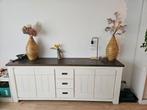 Mooi eiken dressoir landelijke stijl kast veel opbergruimte, Ophalen, 25 tot 50 cm, 200 cm of meer, Minder dan 100 cm