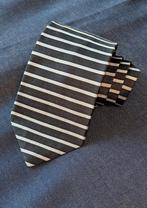 Kenneth Cole zijden stropdas zwart wit gestreept, Zwart, Ophalen of Verzenden, Zo goed als nieuw, Kenneth Cole