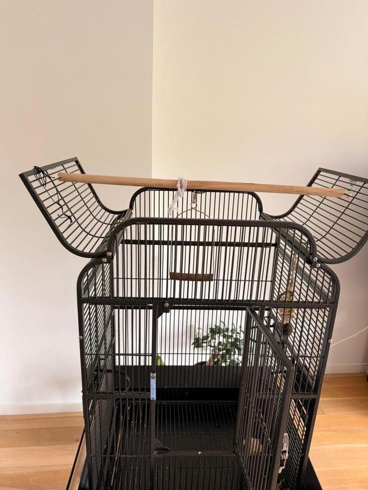 Vogelkooi- uitstekende staat, Bird Cage 2 months old, Dieren en Toebehoren, Hondenbenches, Zo goed als nieuw, Ophalen