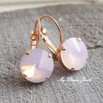 Oorbellen Rivoli Crystal Light Rose Opal, Met kristal, Overige materialen, Hangers, Verzenden