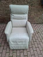 Comfortabele lederen relaxfauteuil, Gebruikt, Minder dan 75 cm, Leer, Ophalen of Verzenden