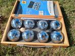 8 bals Jeu de boules set in houten kist, Ophalen of Verzenden, Zo goed als nieuw