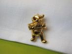 Broche Disney Winnie de Poeh beer met trompet, Verzenden, Winnie de Poeh of vrienden, Zo goed als nieuw, Beeldje of Figuurtje