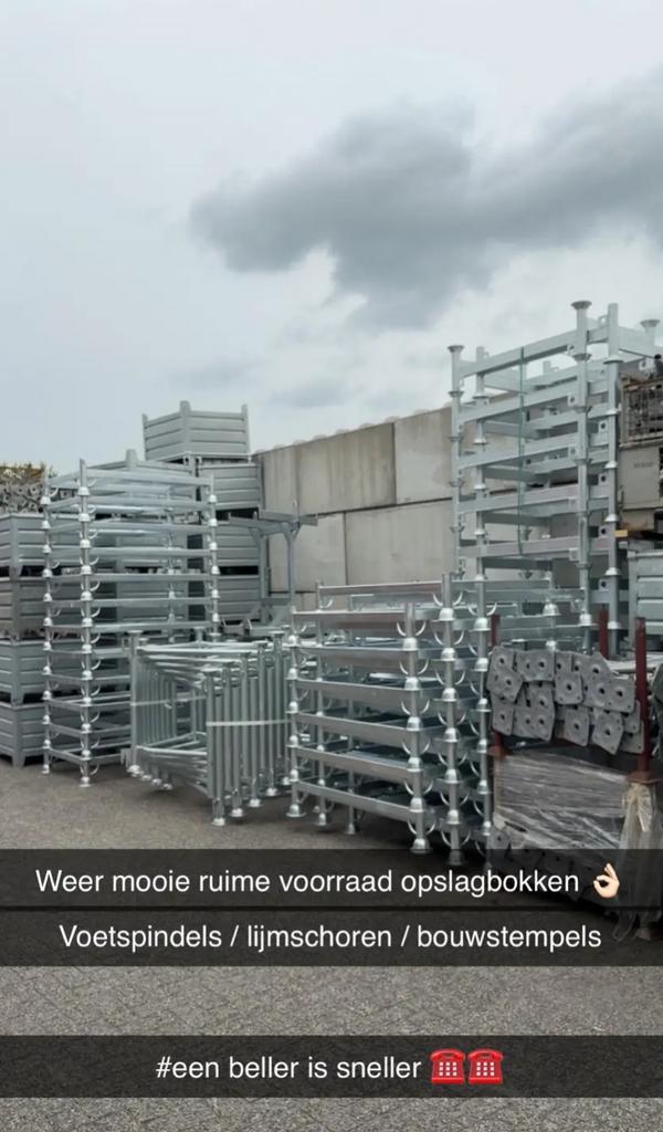 Stapelbok / Opslagbokken / Stapelrack - Opslag steiger, Doe-het-zelf en Verbouw, Steigers, Nieuw, Overige typen, Minder dan 2 meter