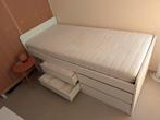 Ikea Slakt bed 4 laden incl. Auping matras en lattenbodem, Huis en Inrichting, Slaapkamer | Bedden, Ophalen, 90 cm, Eenpersoons