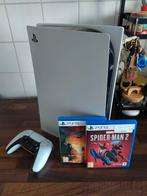 PS5 + 2 Games + Controller, Spelcomputers en Games, Spelcomputers | Sony PlayStation 5, Ophalen, Gebruikt, Playstation 5