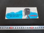 sticker STABO People talk about it on the radio, Verzamelen, Ophalen, Zo goed als nieuw