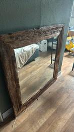 Houten spiegel van drijfhout, Minder dan 100 cm, Rechthoekig, Zo goed als nieuw, Ophalen