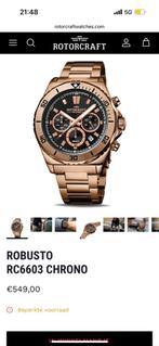 Prachtig bronze horloge, Sieraden, Tassen en Uiterlijk, Horloges | Heren, Ophalen, Zo goed als nieuw, Staal, Overige merken
