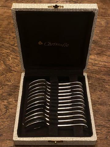 Christofle Marly, cassette met 12 thee / espresso lepeltjes beschikbaar voor biedingen