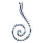 Spiraal hanger van zilver, Nieuw, Ophalen of Verzenden, Kruis of Symbool, Zilver