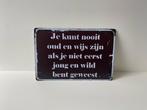 Reclamebord, metaal