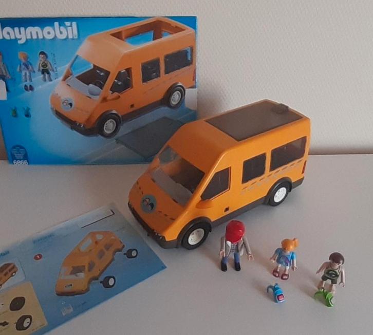 Te koop: Playmobil 6866 Schoolbus (Set 52), Kinderen en Baby's, Speelgoed | Playmobil, Zo goed als nieuw, Complete set, Ophalen of Verzenden