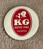 Vintage KG Koffie Thee Kampen Button, Verzamelen, Speldjes, Pins en Buttons, Ophalen of Verzenden, Gebruikt, Stad of Land, Button