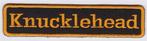 Harley Davidson Knucklehead stoffen opstrijk patch embleem #, Ophalen of Verzenden, Nieuw