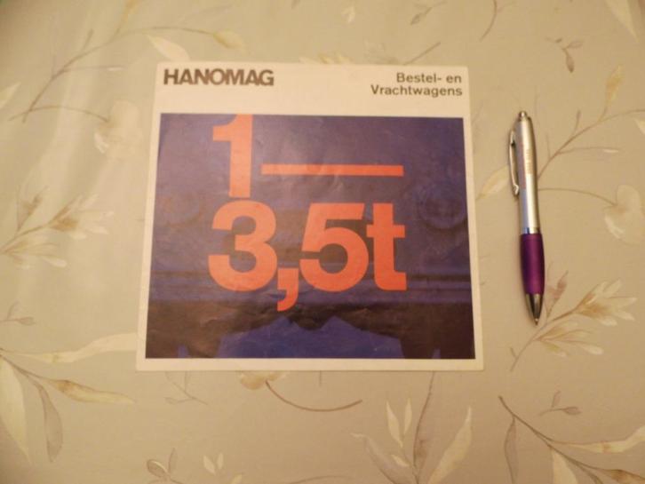 Hanomag bestel en vrachtwagens, Boeken, Auto's | Folders en Tijdschriften, Zo goed als nieuw, Overige merken, Verzenden