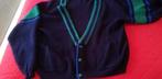 Mooi,  donkerblauw 100% acryl vest. Maat 50., Ophalen of Verzenden, Gedragen, Maat 48/50 (M), Blauw