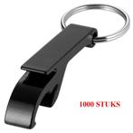 1000xSleutelhanger Flesopener Zwart NIEUW Markthandel Partij, Overige typen, Nieuw, Info@fakobijoux.nl, Fako Bijoux