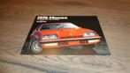 USA Folder CHEVROLET MONZA  1976, Verzenden, Zo goed als nieuw, Chevrolet