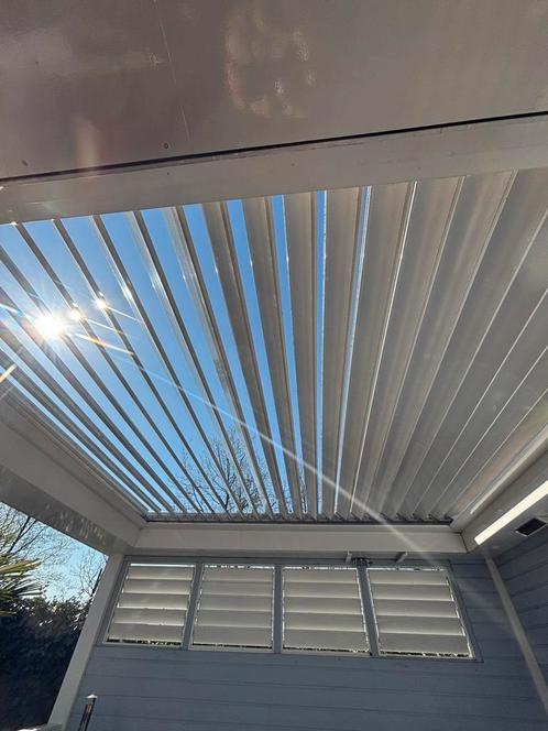 Elektrisch lamellen dak overkapping/veranda, Tuin en Terras, Overkappingen, Gebruikt, Ophalen
