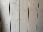 Stijger planken hout 3 cm dik Grey Wash +_ 8m2 achter blank, Ophalen, Zo goed als nieuw