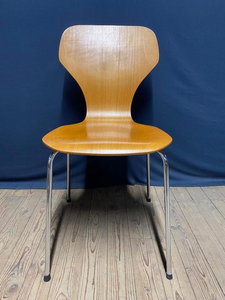 Vintage Vlinderstoel van Phoenix made in Denmark, Huis en Inrichting, Stoelen, Eén, Hout, Metaal, Bruin, Ophalen