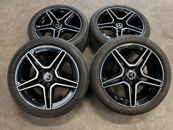 18 inch originele AMG velgen + zomerbanden Mercedes C klasse beschikbaar voor biedingen